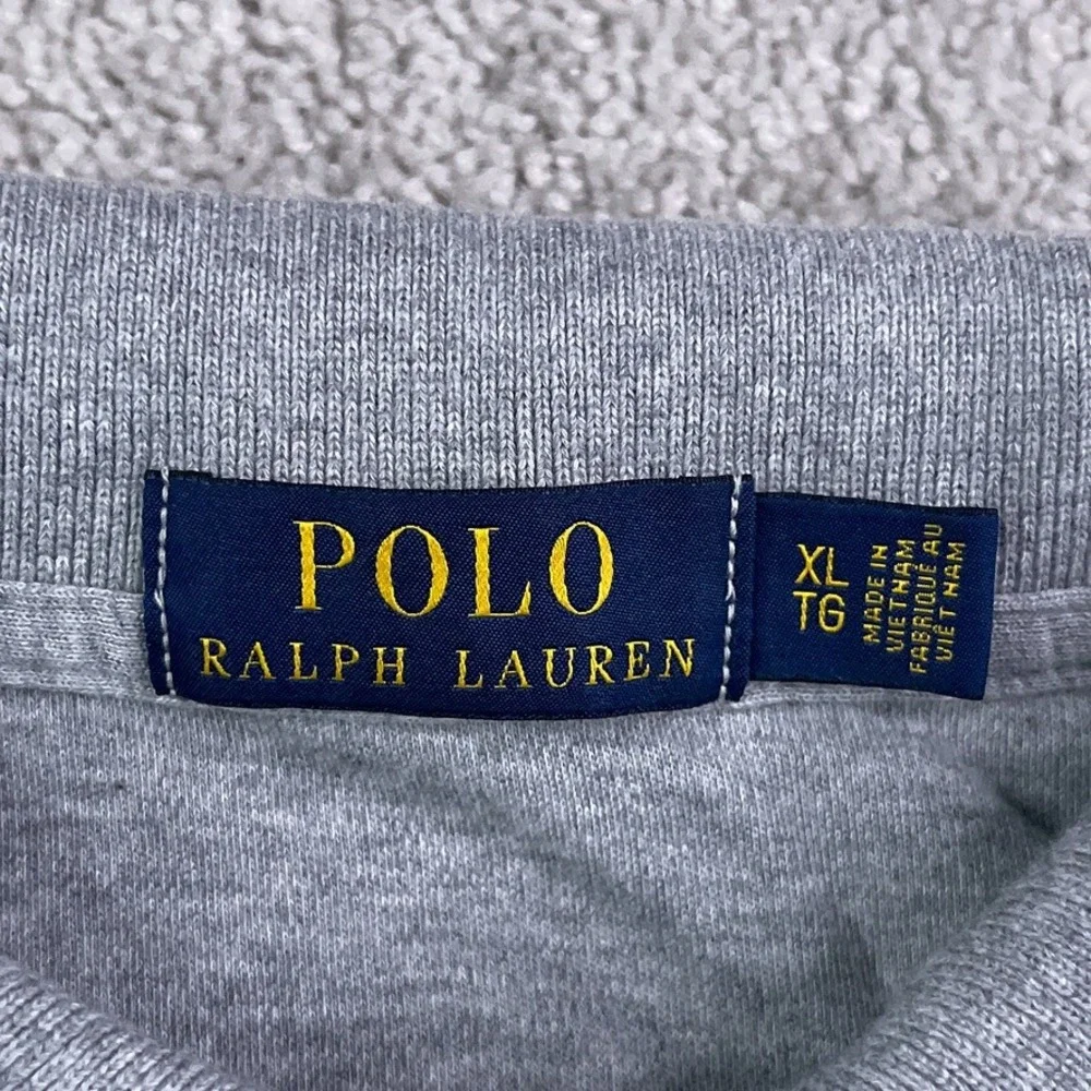 Polo Ralph Lauren‎ Polo Shirt Mens XL Gray Jersey Knit Short Sleeve Pony Preppy
